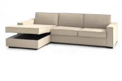 Divano letto angolare beige 280x95cm - Allaida