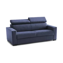 Divano letto apertura girevole blu 160x95cm - Alinia