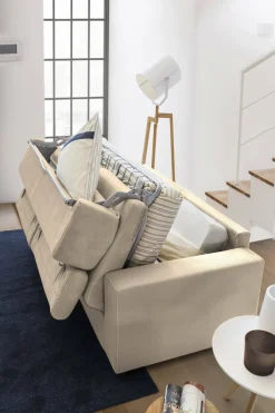 Divano letto compatto beige 200x95cm - Algo