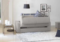Divano letto compatto grigio 260x95cm - Allegria