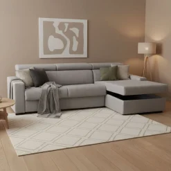 Divano letto compatto grigio e antracite 180x95cm - Asimi