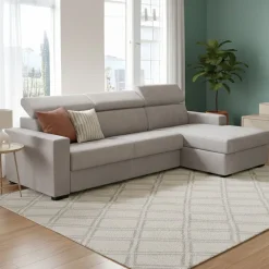 Divano letto compatto grigio e antracite 180x95cm - Asimi