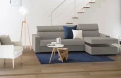 Divano letto compatto tortora 280x95cm - Allevatore