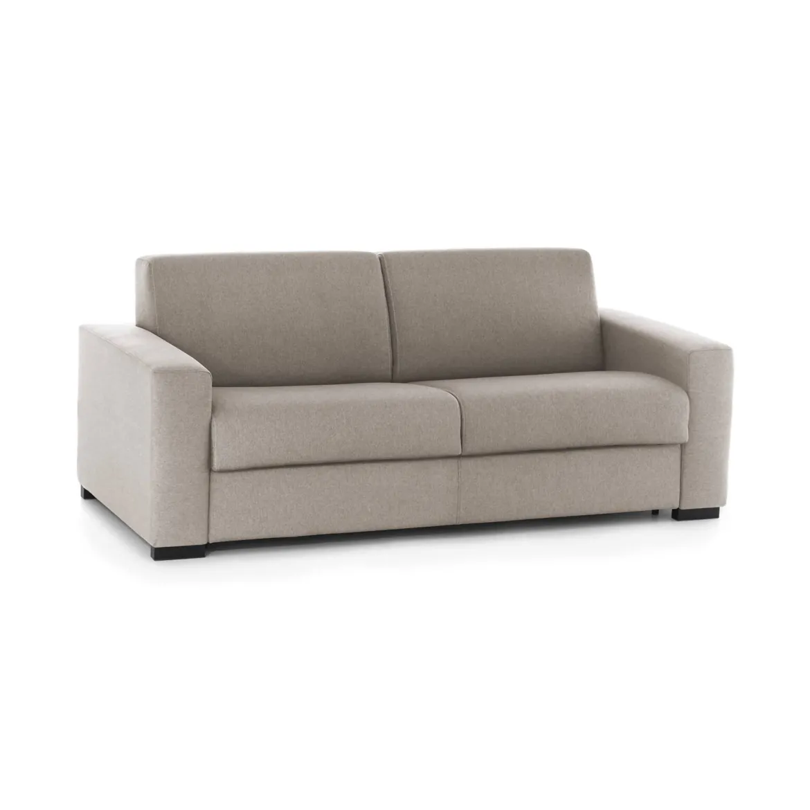 Divano letto con porta cuscini tortora 180x95cm - Asimi