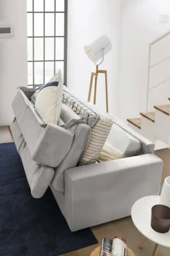 Divano letto contenitore grigio 200x95cm - Adalberto