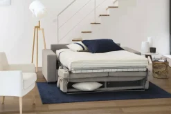 Divano letto contenitore tortora 260x95cm - Alibella