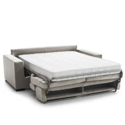 Divano letto contenitore tortora 260x95cm - Alibella