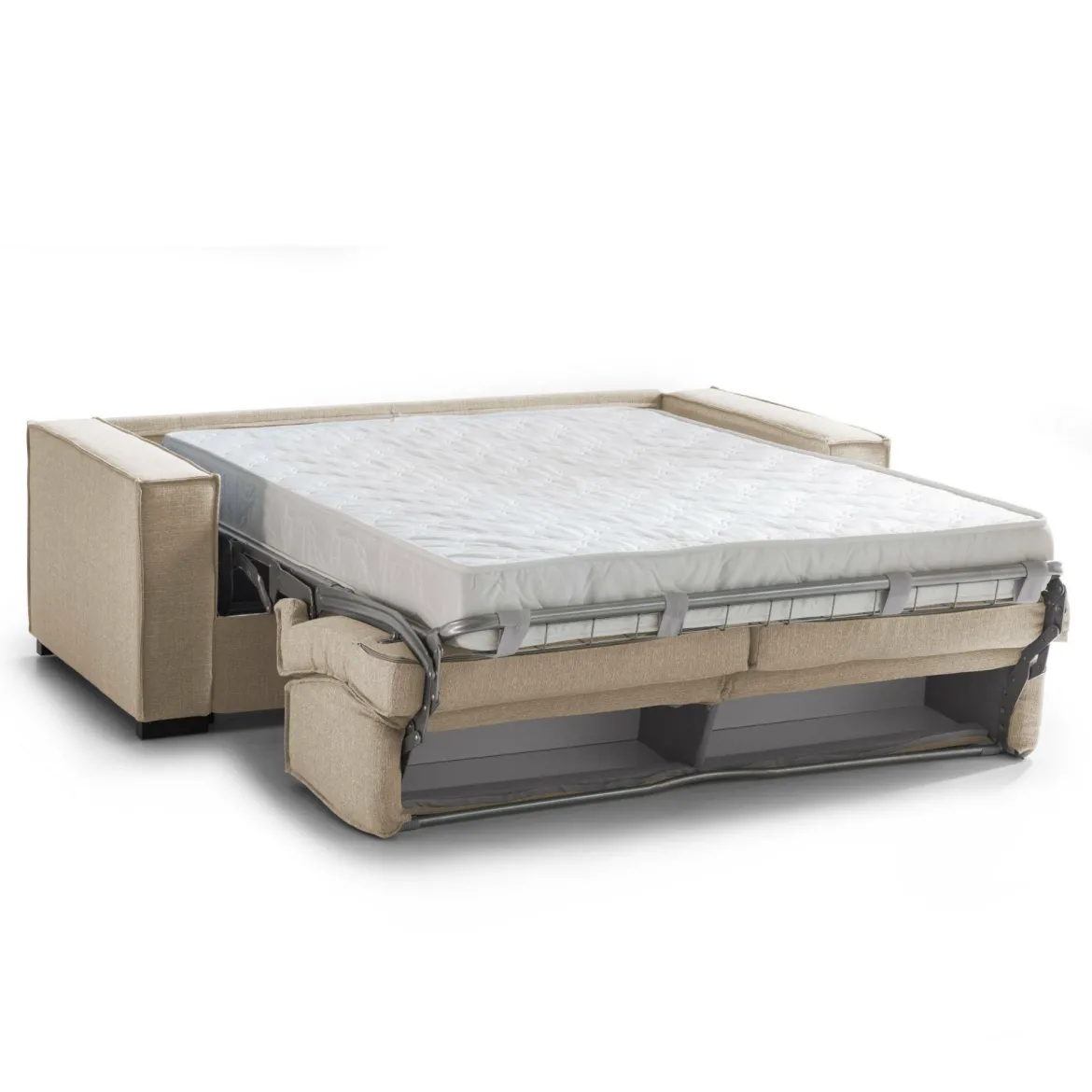 Divano letto indeformabile beige 200x95cm - Amapola