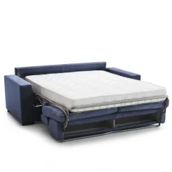 Divano letto in legno massello blu 220x95cm - Action