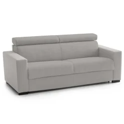 Divano letto in tessuto grigio 220x95cm - Action