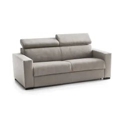 Divano letto in tessuto tortora 180x95cm - Aieie