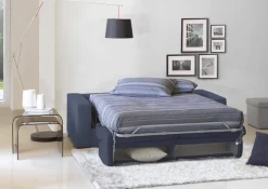 Divano letto moderno blu 180x95cm - Akito