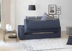 Divano letto moderno blu 220x95cm - Estia