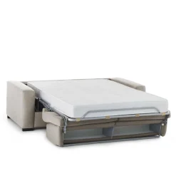 Divano letto moderno tortora 160x95cm - Alcatraz