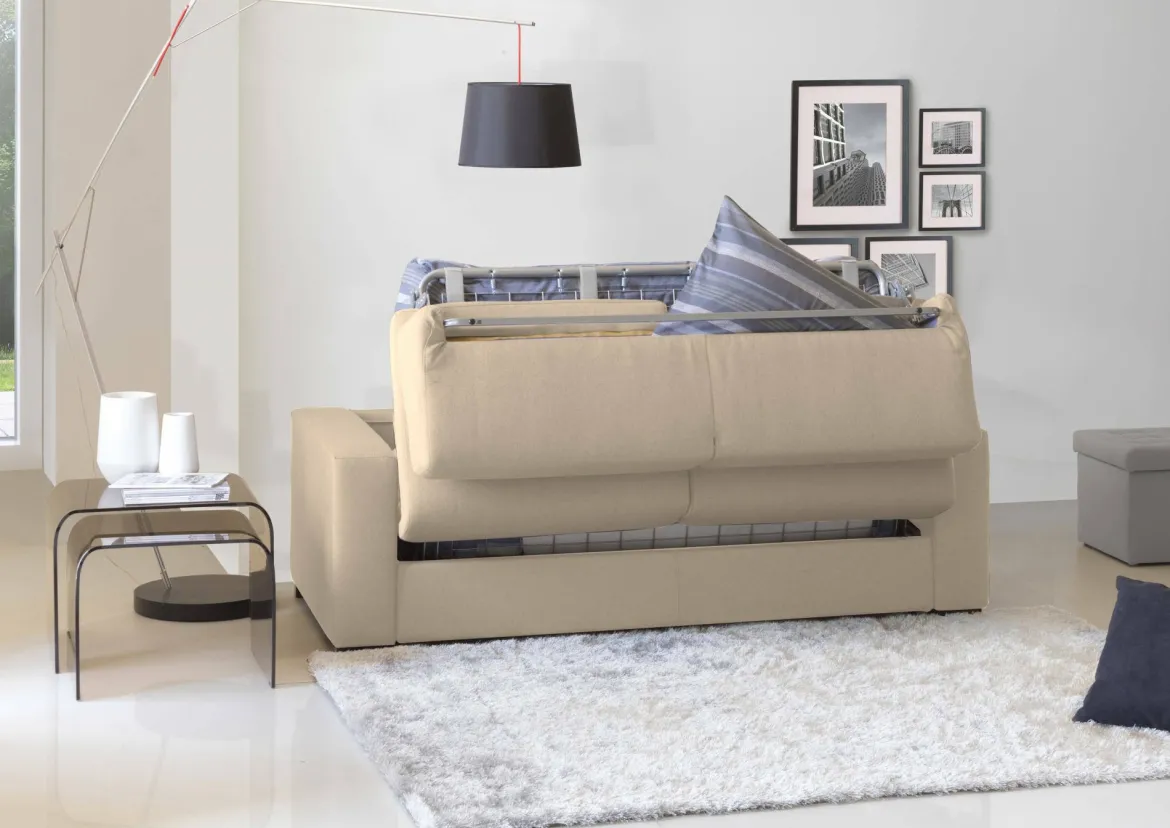 Divano letto 2 posti beige 160x95cm - Alcatraz