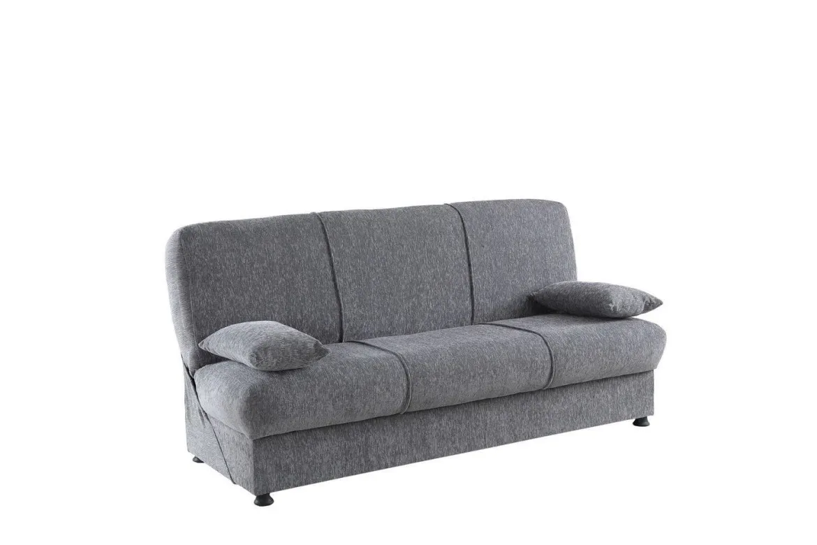 Divano letto 3 posti grigio 212x80cm - Ambrogino
