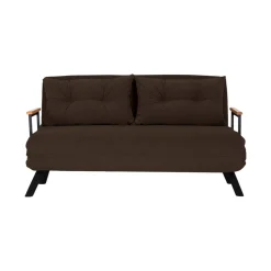 Divano letto 2 posti marrone 140x65cm - Hone