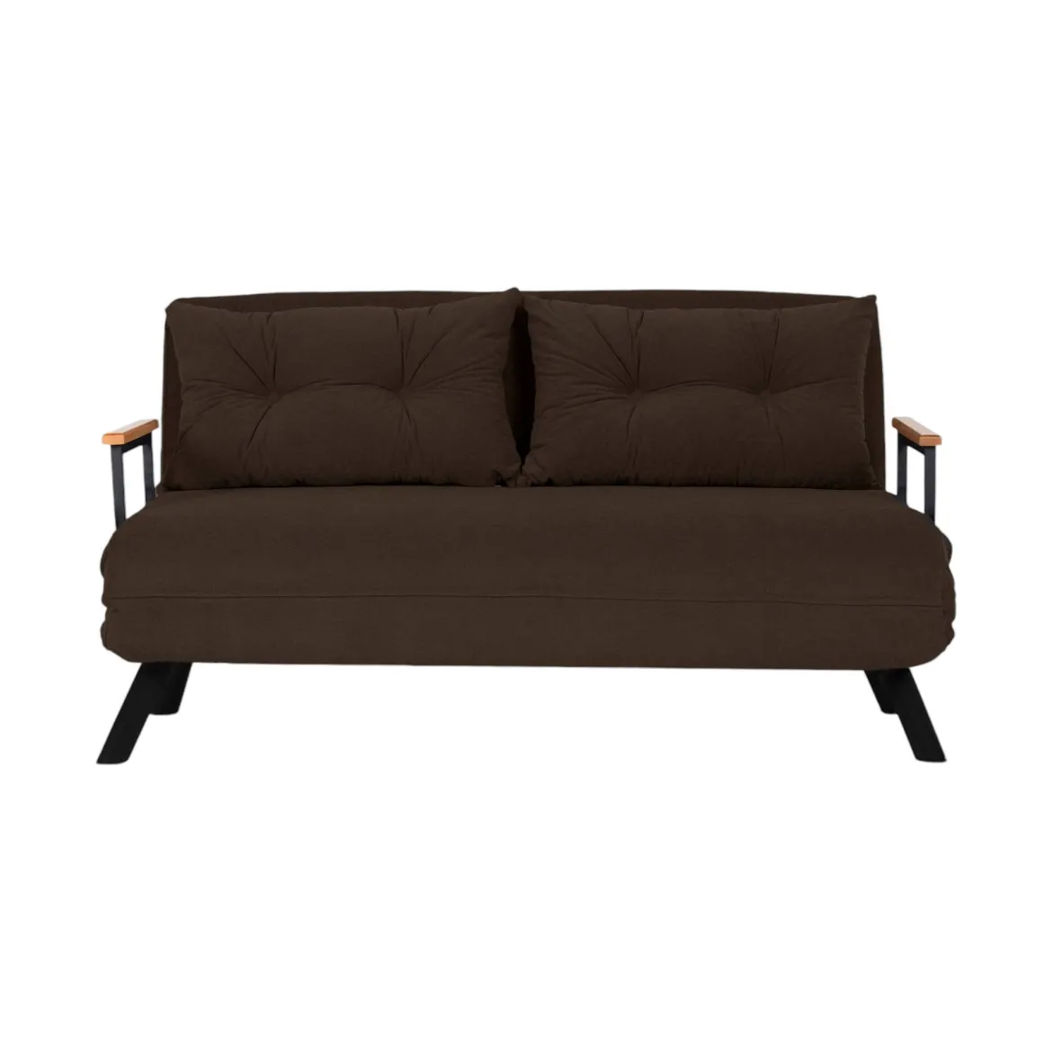 Divano letto 2 posti marrone 140x65cm - Hone