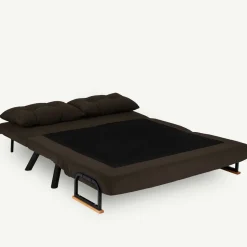 Divano letto 2 posti marrone 140x65cm - Hone