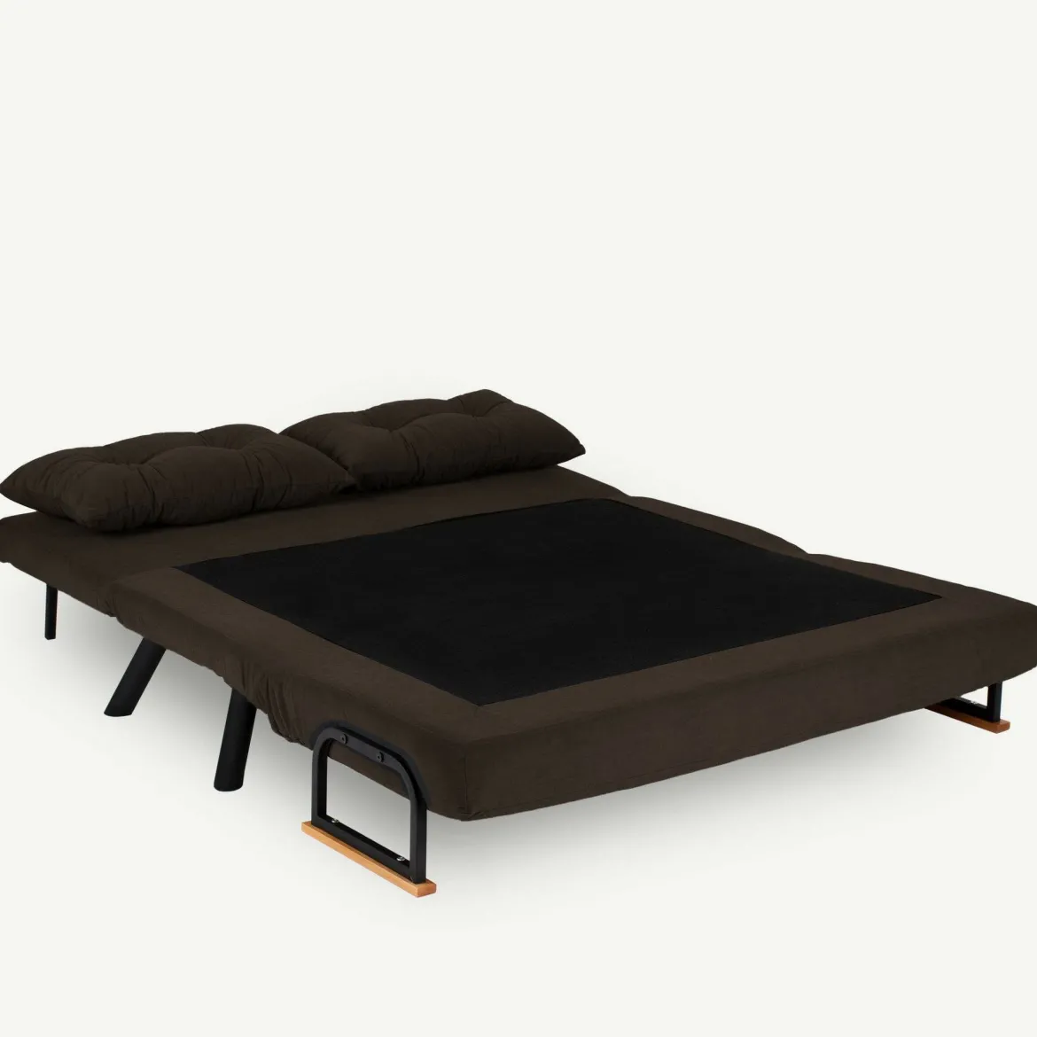 Divano letto 2 posti marrone 140x65cm - Hone