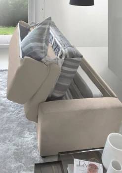 Divano letto 2 posti tortora 260x95cm - Allegria