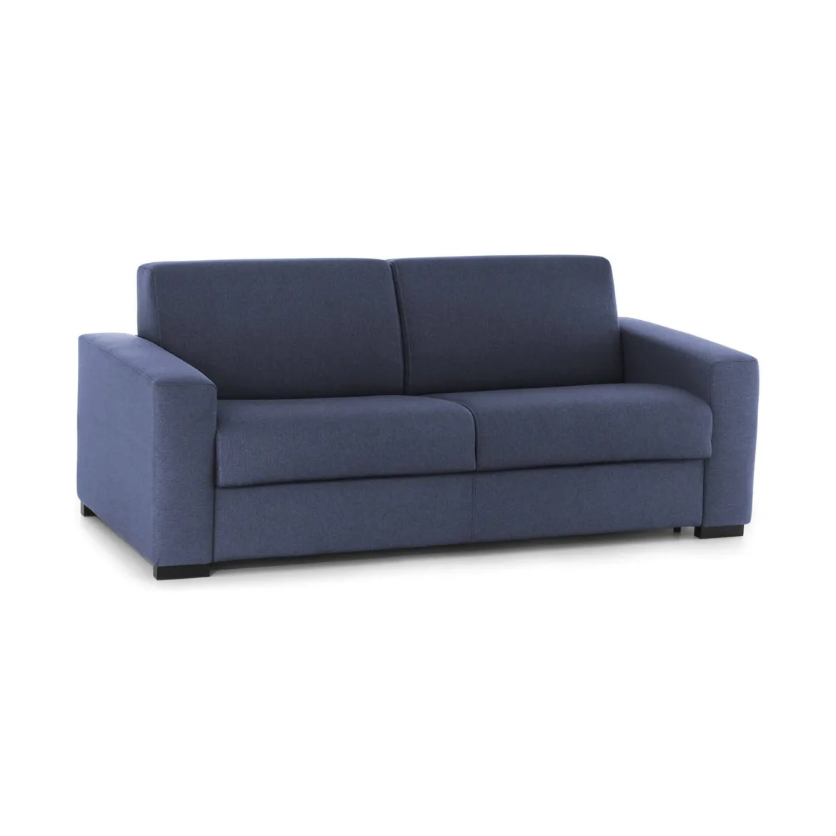 Divano letto rivestito in tessuto crema 140x65cm - Hone