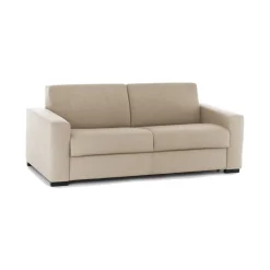 Divano letto sfoderabile beige 220x95cm - Estia