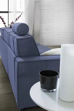 Divano letto sfoderabile blu 280x95cm - Allaida