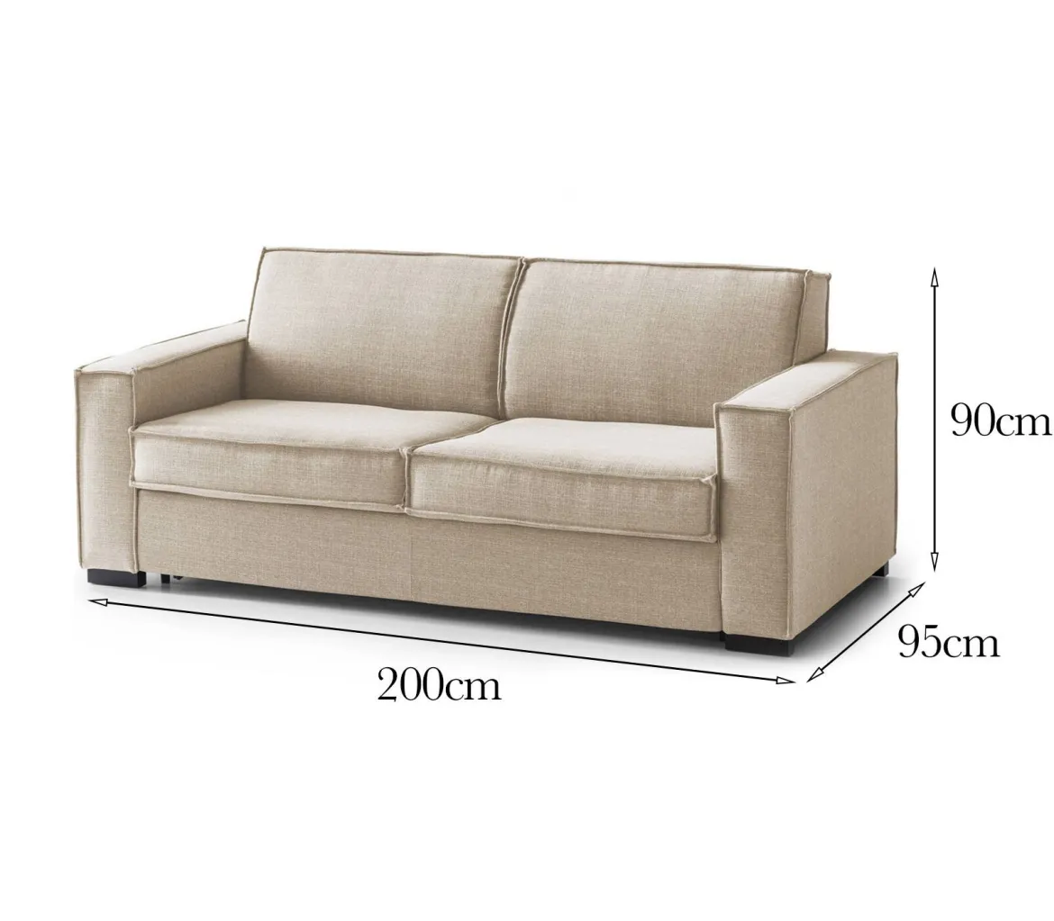 Divano made in Italy beige 200x95x90h cm - Abernathy