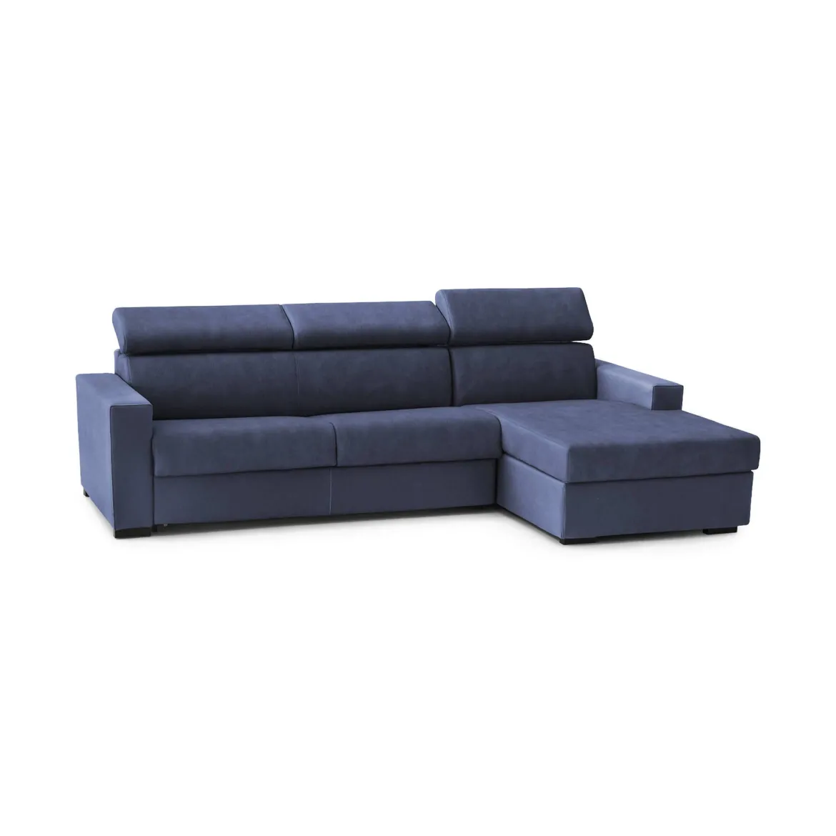Divano 4 posti blu 260x95x85h cm - Angera