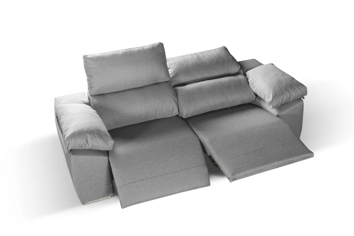 Divano 2 posti grigio 160x100x100h cm - Astrice