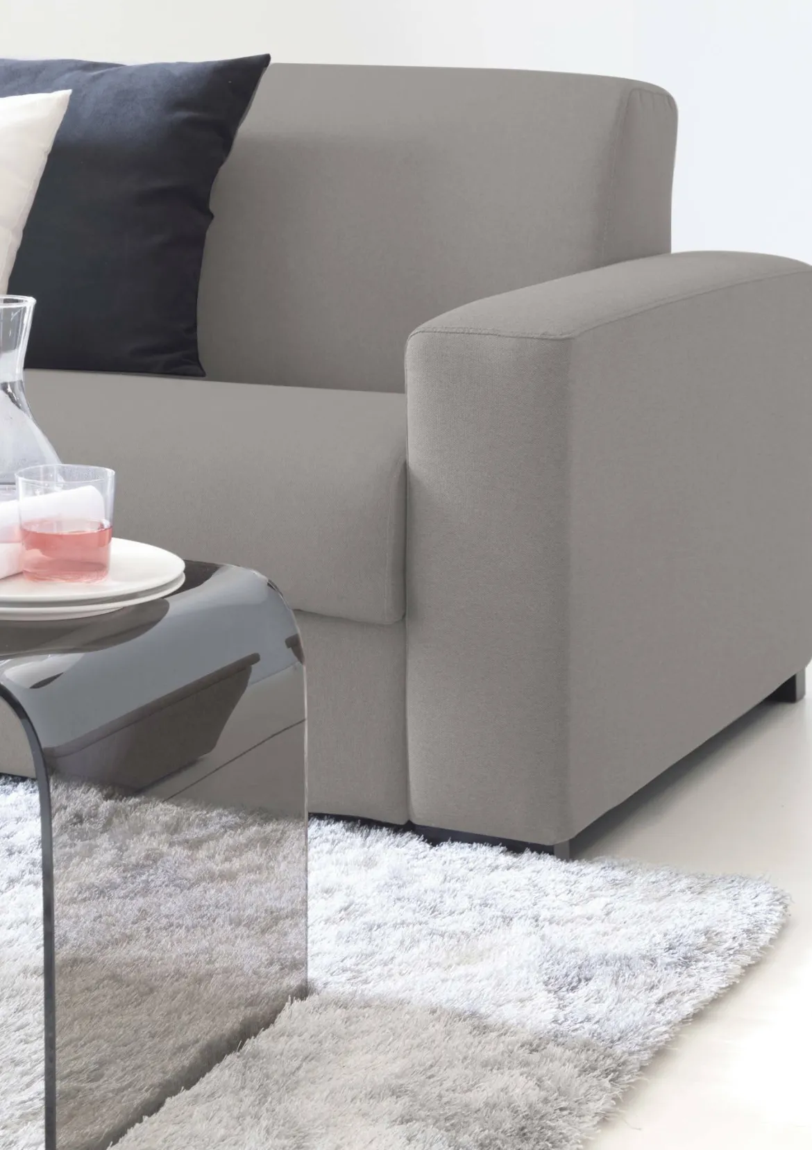 Divano 2 posti grigio 160x95x90h cm - Malachite