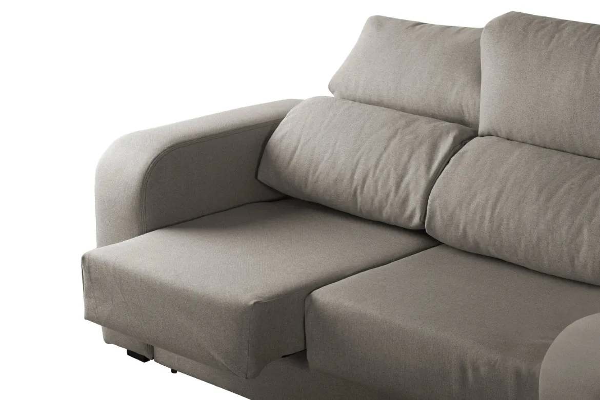 Divano reclinabile grigio 200x85x107h cm - Anem