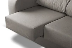 Divano reclinabile grigio 200x85x107h cm - Anem