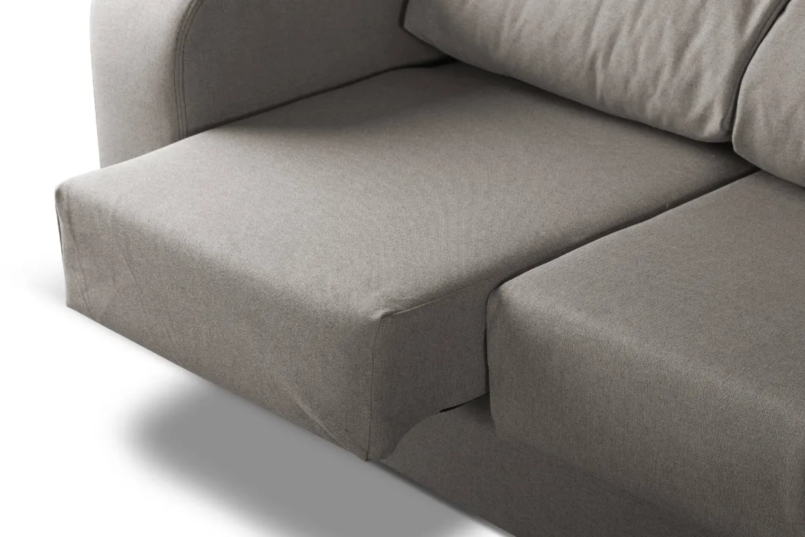 Divano reclinabile grigio 200x85x107h cm - Anem