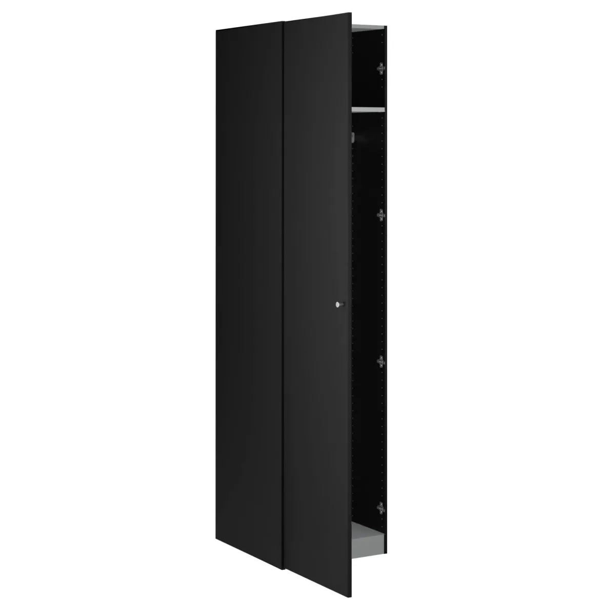 Guardaroba 1 anta nero colonna 60x218h cm - Mexico