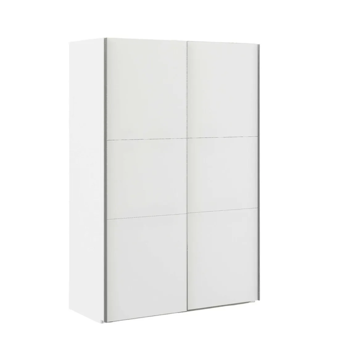 Guardaroba 2 ante bianco e grigio 147x220h cm - Almese