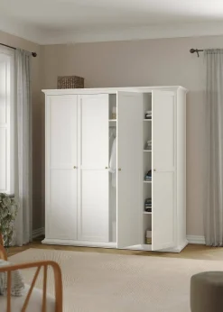 Guardaroba con appendiabiti bianco 182x201h cm - Accadia