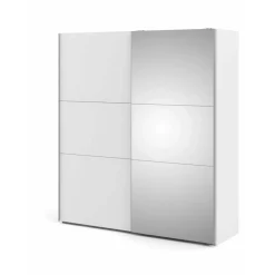 Guardaroba con appendiabiti bianco 200x205h cm - Amalio