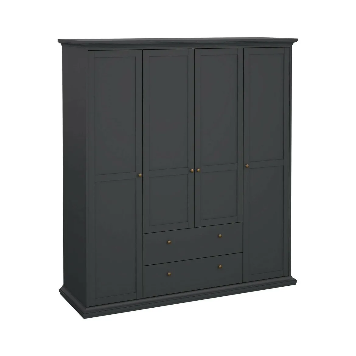 Guardaroba con appendiabiti grigio 96x200h cm - Albiolo