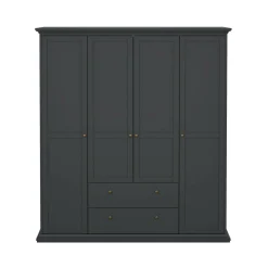 Guardaroba con appendiabiti grigio 96x200h cm - Albiolo