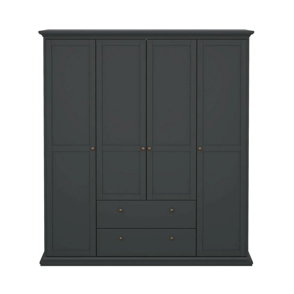 Guardaroba con appendiabiti grigio 96x200h cm - Albiolo