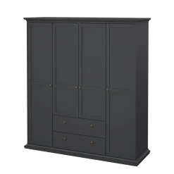 Guardaroba con appendiabiti grigio 96x200h cm - Albiolo