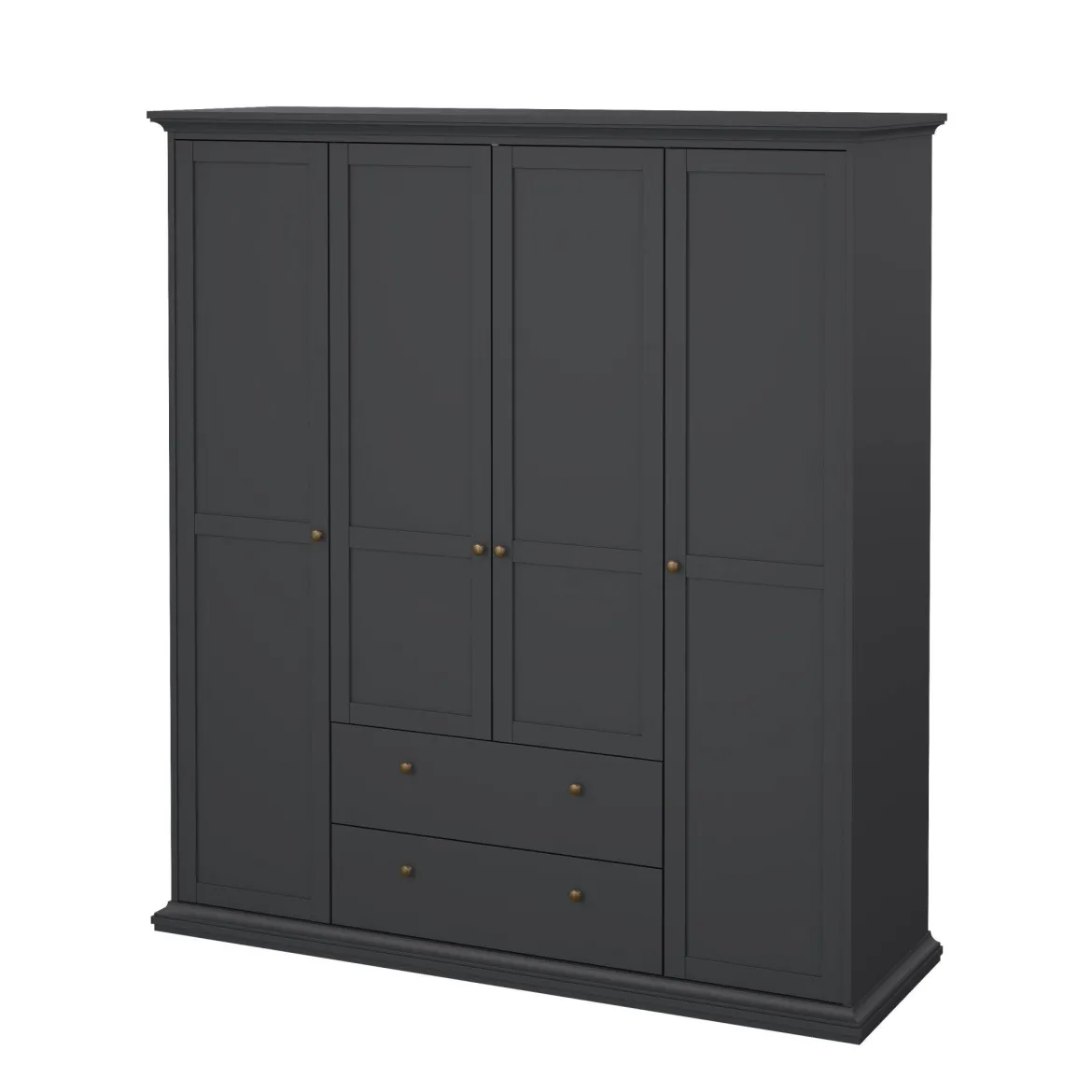 Guardaroba con appendiabiti grigio 96x200h cm - Albiolo