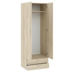 Guardaroba con appendiabiti rovere 82x180h cm - Avik