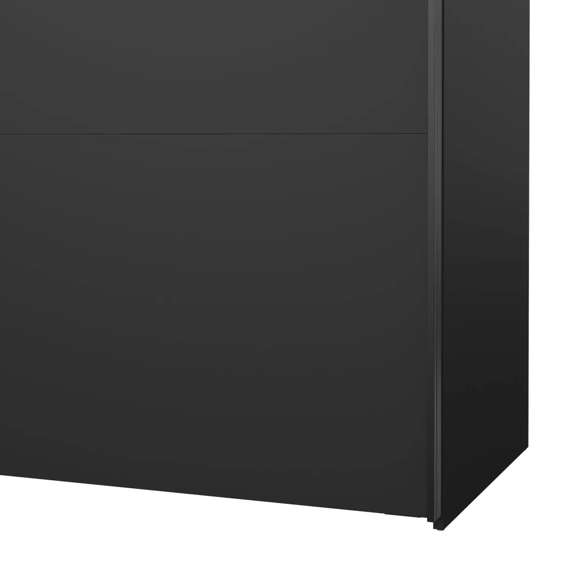 Guardaroba con specchio nero e bianco lucido 242x220h cm - Catalina