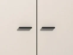Guardaroba Grande Bianco Crema 2 Ripiani Appendiabiti 179.5x210.5h cm, 4 Vani - Bustone