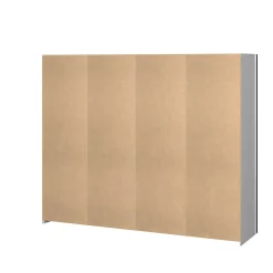 Guardaroba in legno bianco 74x214h cm - Buriasco