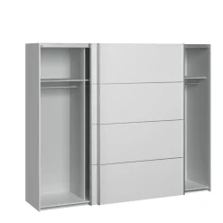 Guardaroba in legno bianco 74x214h cm - Buriasco