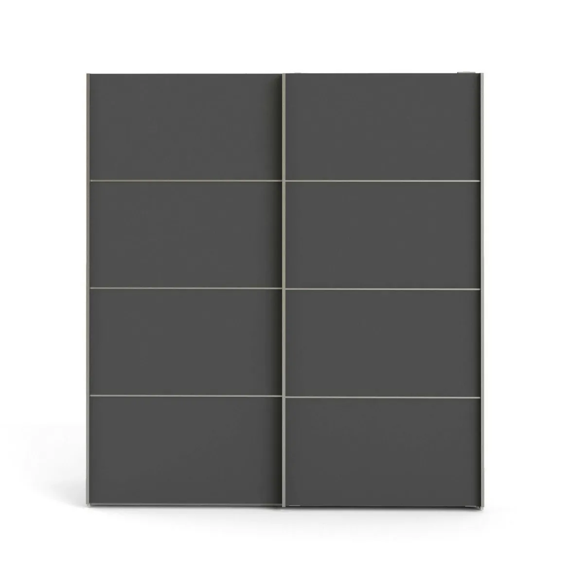 Guardaroba in legno grigio e bianco 182x201h cm - Accadia